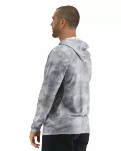 TYR SunDefense™ Men's Vented Hooded Shirt - Turbulent -TYR Sales PMLHTU7A 988 alt03