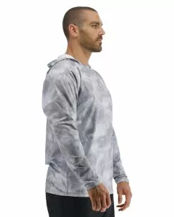 TYR SunDefense™ Men's Vented Hooded Shirt - Turbulent -TYR Sales PMLHTU7A 988 alt06