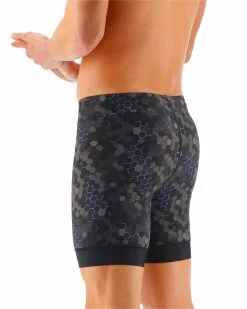 TYR Durafast Elite® Men's Workout Jammer Swimsuit - Carbon Hex -TYR Sales SFCHX7A 100 alt03