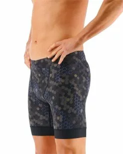 TYR Durafast Elite® Men's Workout Jammer Swimsuit - Carbon Hex -TYR Sales SFCHX7A 100 alt04