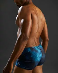 TYR Durafast Elite® Men's Square Leg Swimsuit - Cosmic Night -TYR Sales SQCMN7A 978 alt10