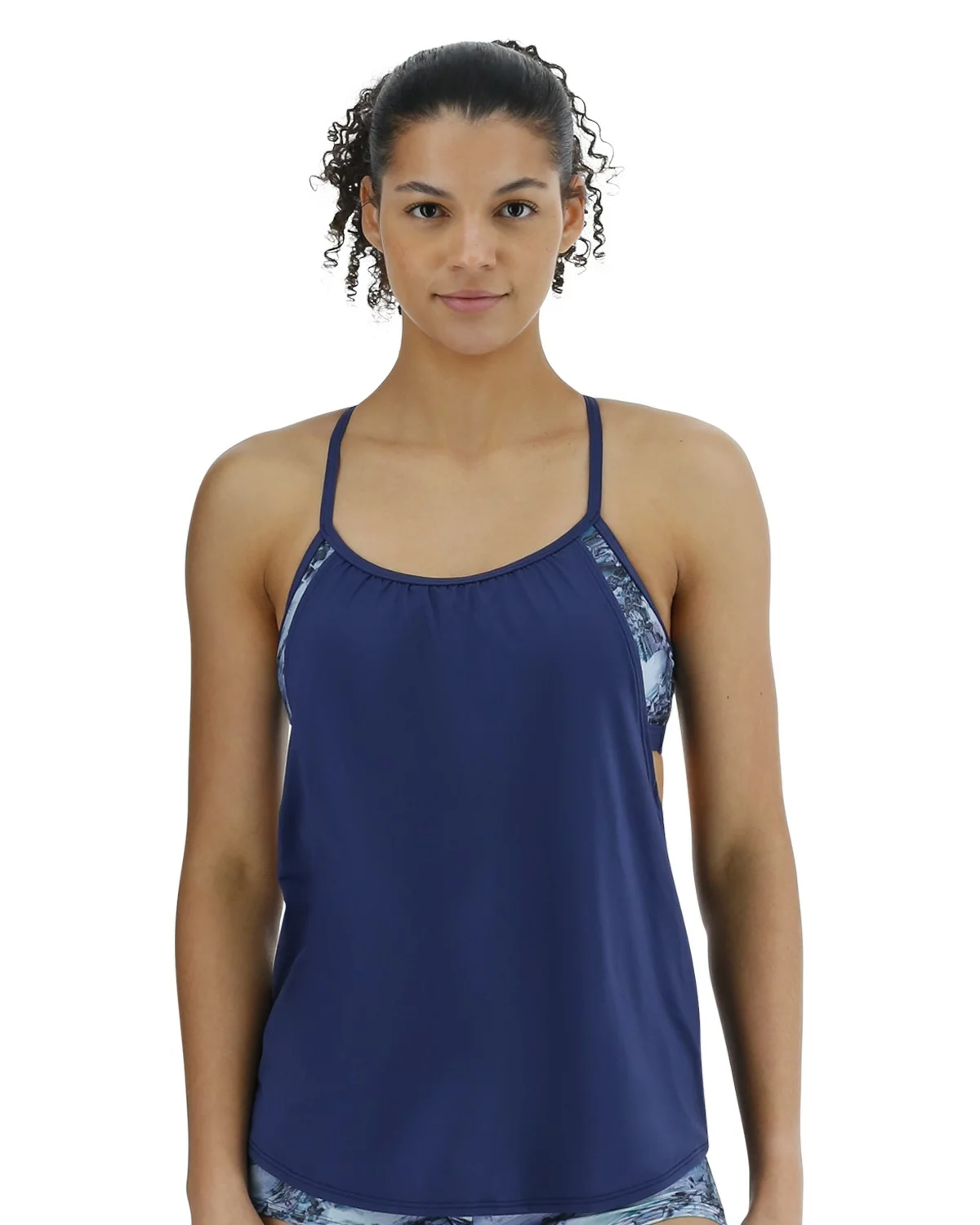 TYR Women's Shea 2-in-1 Tank - Shale 3 TYR Women's Shea 2-in-1 Tank - Shale