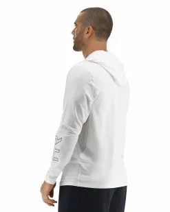 TYR SunDefense™ Men's Vented Hooded Shirt - Solid -TYR Sales TSMPLH7A 100 alt03