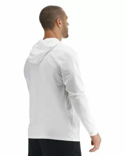 TYR SunDefense™ Men's Vented Hooded Shirt - Solid -TYR Sales TSMPLH7A 100 alt05