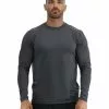 TYR SunDefense™ Men's Vented Long Sleeve Crew Shirt - Solid -TYR Sales TSMPLS7A 927 main01