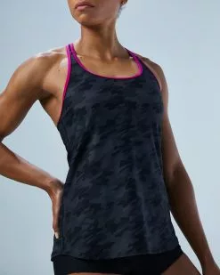 TYR Durafast Elite® Women's Taylor Tank - Blackout Camo -TYR Sales TTAFBC7A 001 alt07