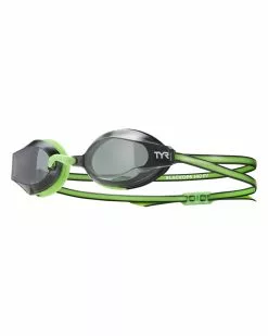 TYR BlackOps 140 EV Racing Junior Fit Goggles -TYR Sales TYRBLACKOPS140EVRACINGMIRROREDJUNIORFITGOGGLESSmokeGreen