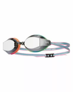 TYR BlackOps 140 EV Mirrored Racing Goggles -TYR Sales TYRBlackops140EVRacingMirroredAdultGogglesRainbowBlack