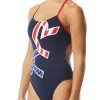 TYR Durafast One® Women's Cutoutfit Big Logo Swimsuit - USA -TYR Sales ctyamt7a2 636 alt05