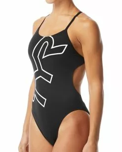 TYR Durafast One® Women's Cutoutfit Big Logo Swimsuit