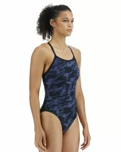 TYR Durafast Elite® Women's Diamondfit Swimsuit - Midnight Camo -TYR Sales dmcm7a 401 alt06