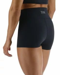 TYR Joule Elite™ Women's High-Waisted 2" Short - Solid -TYR Sales fetso3a 001 alt04
