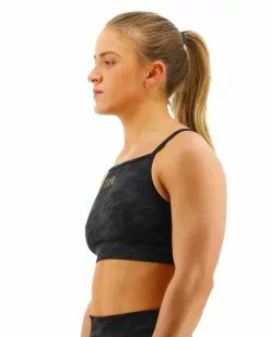TYR Base Kinetic™ Women's High Neck Sports Bra - Blackout Camo -TYR Sales fghbc3a 001 alt03