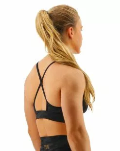 TYR Base Kinetic™ Women's High Neck Sports Bra - Blackout Camo -TYR Sales fghbc3a 001 alt05