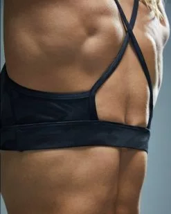 TYR Base Kinetic™ Women's High Neck Sports Bra - Blackout Camo -TYR Sales fghbc3a 001 alt08