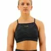 TYR Base Kinetic™ Women's High Neck Sports Bra - Blackout Camo -TYR Sales fghbc3a 001 main01