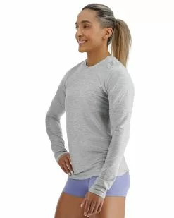 TYR Airtec™ Women's Long Sleeve Tee - Solid -TYR Sales fptlso3a 254 alt03