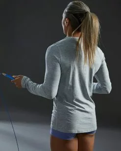 TYR Airtec™ Women's Long Sleeve Tee - Solid -TYR Sales fptlso3a 254 alt08