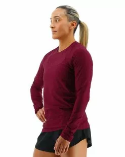 TYR Airtec™ Women's Long Sleeve Tee - Solid -TYR Sales fptlso3a 938 alt03