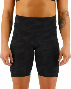 TYR Base Kinetic™ Women's High-Rise 8" Shorts - Blackout Camo