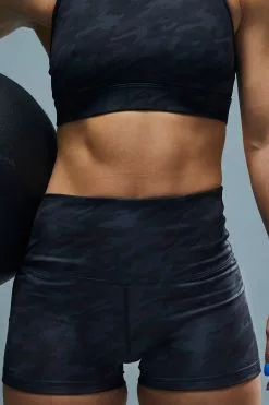 TYR Base Kinetic™ Women's High-Rise 2" Shorts - Blackout Camo -TYR Sales ftmrsb3a 001 alt07