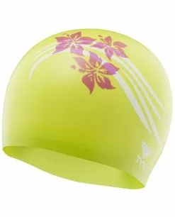 TYR Flowers Silicone Swim Cap