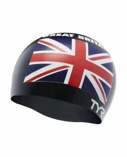 TYR Adult Silicone Swim Cap - Great Britain
