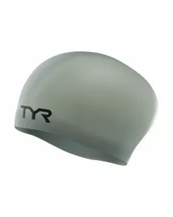 TYR Adult Long Hair Silicone Wrinkle-Free Swim Cap
