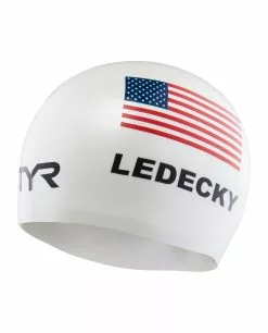 TYR Adult Katie Ledecky Silicone Swim Cap