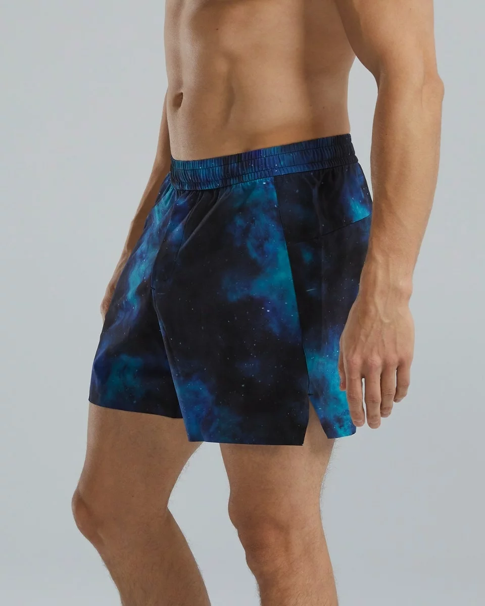 TYR Hydrosphere™ Men's Unlined 6" Momentum Shorts - Cosmic Night 6 TYR Hydrosphere™ Men's Unlined 6" Momentum Shorts - Cosmic Night - Image 4