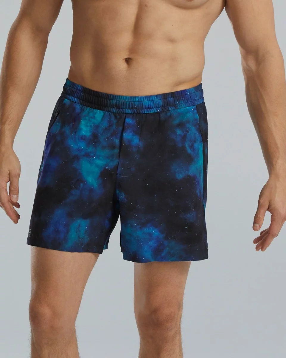 TYR Hydrosphere™ Men's Unlined 6" Momentum Shorts - Cosmic Night 3 TYR Hydrosphere™ Men's Unlined 6" Momentum Shorts - Cosmic Night