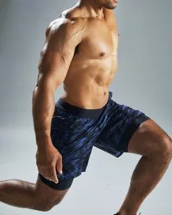 TYR Hydrosphere™ Men's Lined 7" Unbroken Shorts - Midnight Camo -TYR Sales muslmc3a 401 alt07