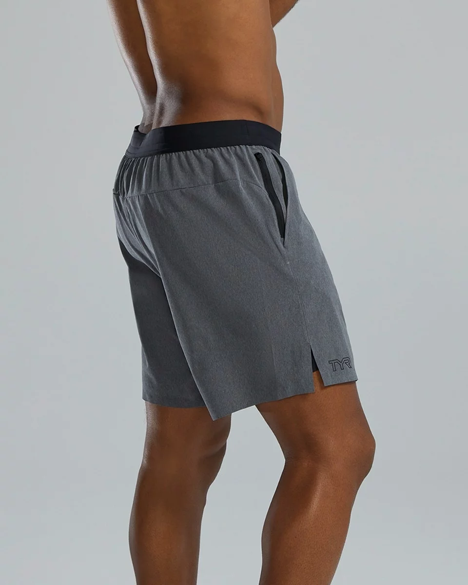 TYR Hydrosphere™ Men's Unlined 7" Unbroken Big Logo Shorts - Solid 6 TYR Hydrosphere™ Men's Unlined 7" Unbroken Big Logo Shorts - Solid - Image 4