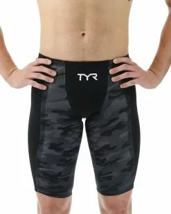 TYR Men's Shockwave High-Waist Jammer Swimsuit - Camo -TYR Sales swhw6a 001 main01
