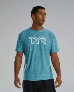 TYR Airtec™ Men's Big Logo Tee - Solid / Heather