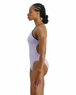 TYR Women's Durafast Elite SS Solid Cutoutfit Swimsuit -TYR Sales tfsol7a 531 alt03