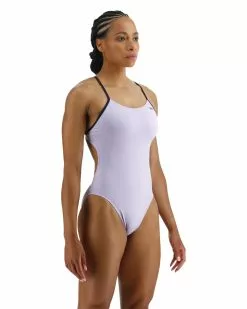 TYR Women's Durafast Elite SS Solid Cutoutfit Swimsuit -TYR Sales tfsol7a 531 alt05
