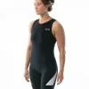 TYR Women's Padded Zip-Back Tri-Suit - Carbon -TYR Sales tfzsjb6a 001 alt05