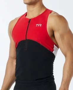 TYR Men's Tri-Tank - Carbon -TYR Sales tkmbz6a 002 alt05