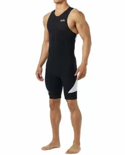 TYR Men's Padded Front-Zip Tri-Suit - Carbon -TYR Sales tmzjb6a 001 alt05