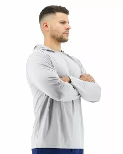 TYR Men's SunDefense Hooded Shirt -TYR Sales tsmlh7a 050 alt06