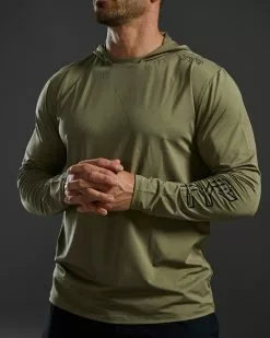 TYR Men's SunDefense Hooded Shirt -TYR Sales tsmlh7a 991 alt07