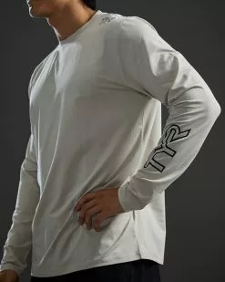 TYR Men's SunDefense Long Sleeve Shirt -TYR Sales tsmls7a 608 alt07