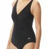 TYR Durafast Elite® Women's V-Neck Zip Controlfit Swimsuit - Solid -TYR Sales tvnzcs7a 001 alt05