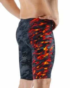 TYR Men’s Venzo™ High-Waist Jammer Swimsuit - Camo Fire -TYR Sales vzcfhw6a 937 alt05