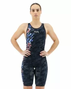 TYR Women's Venzo™ Closed Back - USA Blackout Camo